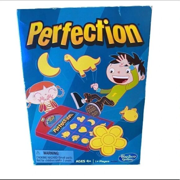 Hasbro Perfection Strategy/ Counting Game Travel Fun - Picture 1 of 4